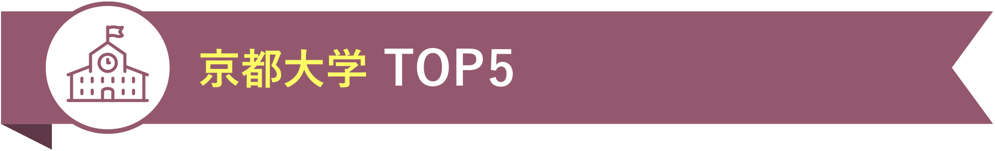 京都大学 TOP5